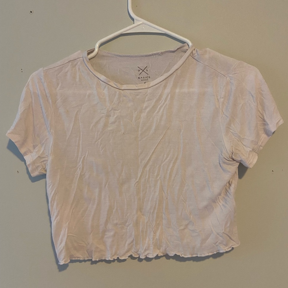 pacsun white baby tee